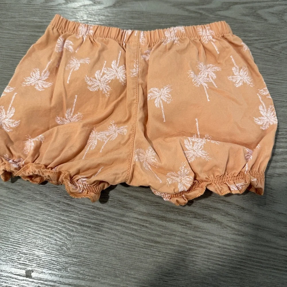 Carter's Cream and Tan Palm Tree Diaper Cover Set